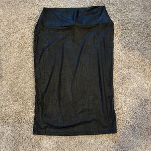 SHEIN Black Midi Pencil Skirt